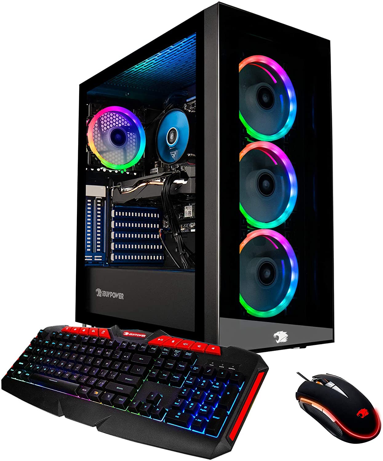iBUYPOWER Gaming PC Computer Desktop Element 9260 (Intel Core i7-9700F 3.0Ghz, NVIDIA GeForce GTX 1660 Ti 6GB, 16GB DDR4, 240GB SSD, 1TB HDD, WiFi & Windows 10 Home) Black